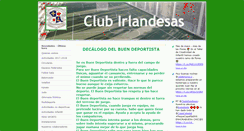 Desktop Screenshot of clubirlandesas.com